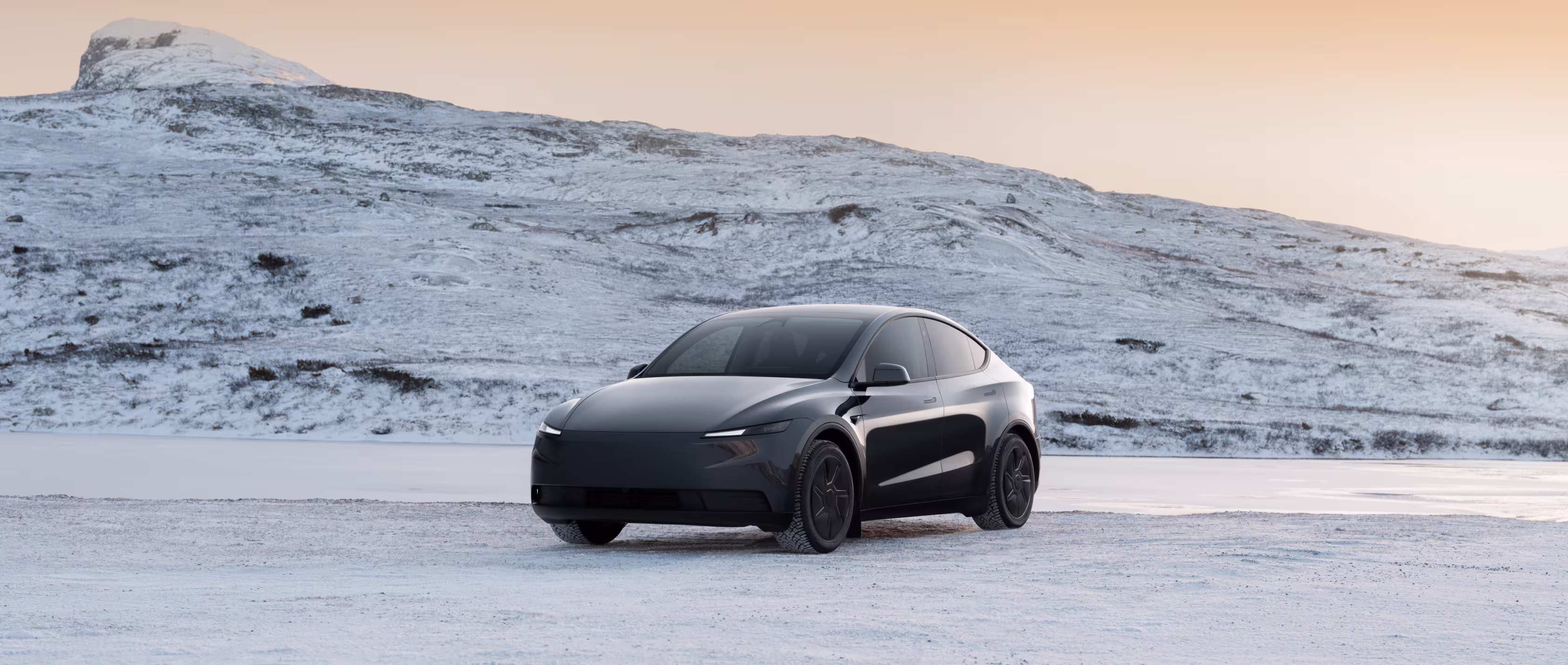 Tesla electric vehicle side view